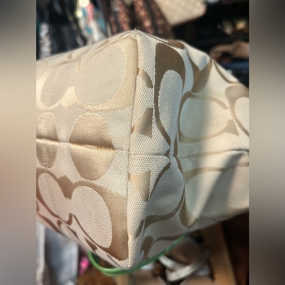 2014 Coach Daisy Signature Jacquard Leather Satchel Bag Collectible w FREE SCARF - Picture 9 of 15